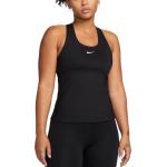 Dámská  Fitness trička Nike Swoosh v černé barvě ve velikosti L bez rukávů 