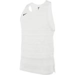 Pánská  Sportovní tílka Nike Miler v bílé barvě ve velikosti XXL ve slevě plus size 