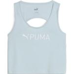Dámská  Fitness trička Puma Fit v šedé barvě z polyesteru ve velikosti S bez rukávů ve slevě 