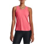 Dámská  Fitness trička Under Armour v růžové barvě ve velikosti S bez rukávů  strečová  ve slevě 