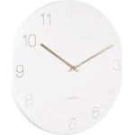 Nástěnné hodiny Time for home v bílé barvě v elegantním stylu z kovu 