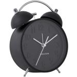Designové hodiny Time for home v černé barvě v retro stylu z kovu 