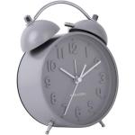 Designové hodiny Time for home v šedé barvě v retro stylu z kovu 