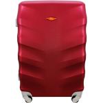 Pánské Plastové kufry v červené barvě z plastu na čtyřech kolečkách o objemu 94 l ve slevě 