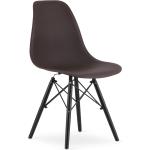 Jídelní židle v tmavě hnědé barvě ve skandinávském stylu z buku 