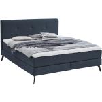 Dvoulůžkové postele v tmavě modré barvě v elegantním stylu 