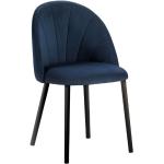 Jídelní židle v tmavě modré barvě v elegantním stylu z buku lakované 