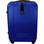 Pánské Plastové kufry v modré barvě z plastu s teleskopickou rukojetí o objemu 97 l ve slevě 