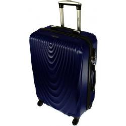 Tmavě modrý skořepinový cestovní kufr "Motion" - vel. M, L, XL