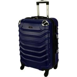 Tmavě modrý skořepinový cestovní kufr "Premium" - vel. M, L, XL
