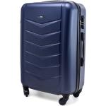 Pánské Plastové kufry v modré barvě s palubními rozměry o objemu 35 l ve slevě 