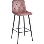 Barové židle ve tmavě růžové barvě v contemporary stylu 