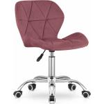 Kancelářské židle ve tmavě růžové barvě z plastu 