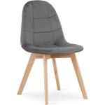 Jídelní židle v tmavě šedivé barvě ve skandinávském stylu z buku 