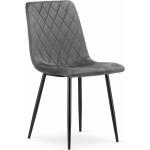 Jídelní židle v tmavě šedivé barvě ze sametu matné 