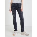 Dámské Slim Fit džíny Pepe Jeans v šedé barvě z bavlny ve velikosti 9 XL šířka 24 délka 32 