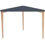 Rohové stoly Ragaba v tmavě šedivé barvě v minimalistickém stylu z buku trojúhelníkové lakované 