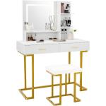 Toaletní stolky ve zlaté barvě v contemporary stylu z borovice 