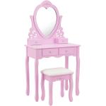 Toaletní stolky v růžové barvě v elegantním stylu 