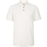 Pánská  Trička s límečkem Tom Tailor Denim v bílé barvě ve velikosti L ve slevě 