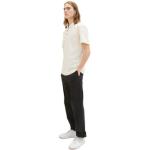 Pánská  Trička s límečkem Tom Tailor Denim v bílé barvě ve velikosti XXL ve slevě plus size 