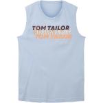 Topy Tom Tailor v modré barvě ve velikosti XXL bez rukávů plus size 