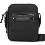 Pánské Messenger tašky přes rameno Tommy Hilfiger TH v černé barvě z látky 
