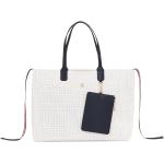 Dámské Luxusní kabelky Tommy Hilfiger Iconic v bílé barvě z polyuretanu 