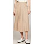 Dámské Skládané sukně Tommy Hilfiger v béžové barvě z polyesteru ve velikosti 10 XL 