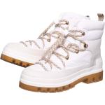 Dámské Kotníčkové boty na podpatku v bílé barvě ze syntetiky ve velikosti 41 s výškou podpatku nad 9 cm na zimu 
