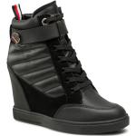 Dámské Kožené kotníkové boty Tommy Hilfiger v černé barvě z koženky ve velikosti 37 