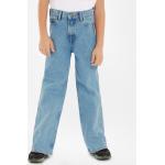Dětské kalhoty Tommy Hilfiger v modré barvě 