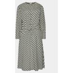 Tommy Hilfiger Každodenní šaty Zigzag Waisted Midi Dress WW0WW41157 Bílá Regular Fit