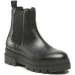 Tommy Hilfiger Kotníková obuv s elastickým prvkem Monochromatic Chelsea Boot FW0FW06899 Černá