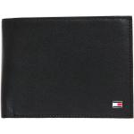Luxusní peněženky Tommy Hilfiger v černé barvě z kůže ve slevě 