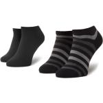 Pánské Kotníkové ponožky Tommy Hilfiger v černé barvě s pruhovaným vzorem ve velikosti 43 