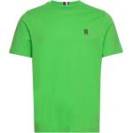 Pánská  Trička s potiskem Tommy Hilfiger v zelené barvě 