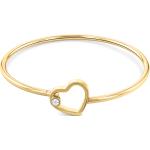 Pevné náramky Tommy Hilfiger Hearts v minimalistickém stylu pozlacené  k Valentýnu 