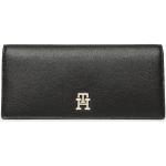 Dámské Luxusní peněženky Tommy Hilfiger v černé barvě v ležérním stylu z koženky veganské ve slevě 