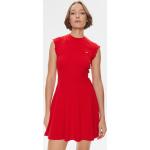 Dámské Mini šaty Tommy Hilfiger v červené barvě z bavlny ve velikosti M 