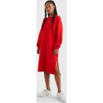 Dámské Mikinové šaty Tommy Hilfiger v červené barvě z bavlny ve velikosti M 
