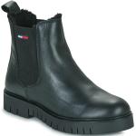 Dámské Chelsea boots Tommy Hilfiger Chelsea v černé barvě ve velikosti 40 s výškou podpatku 3 cm - 5 cm 
