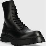 Kotníčkové boty na podpatku Tommy Hilfiger v černé barvě ze syntetiky ve velikosti 42 s výškou podpatku nad 9 cm 