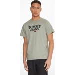 Pánská  Trička s potiskem Tommy Hilfiger v zelené barvě z bavlny ve velikosti M 