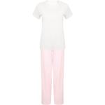 Dámská  Pyžama TOWEL CITY v růžové barvě z bavlny ve velikosti 3 XL s krátkým rukávem plus size 