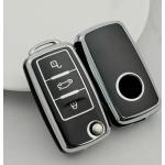 TPU pouzdro na klíče od auta Ochranná taška na celý autoklíč pro VW Volkswagen Polo Tiguan Passat Golf Jetta Lavida Škoda Octavia