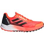 Pánské Krosové běžecké boty adidas Terrex Agravic Flow v červené barvě Gore-texové ve slevě 
