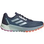 Pánské Krosové běžecké boty adidas Terrex Agravic Flow v modré barvě Gore-texové ve velikosti 42,5 ve slevě 