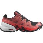 Pánské Krosové běžecké boty Salomon v červené barvě Gore-texové ve slevě 