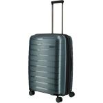 Plastové kufry Travelite v ledově modré barvě v elegantním stylu o objemu 82 l 